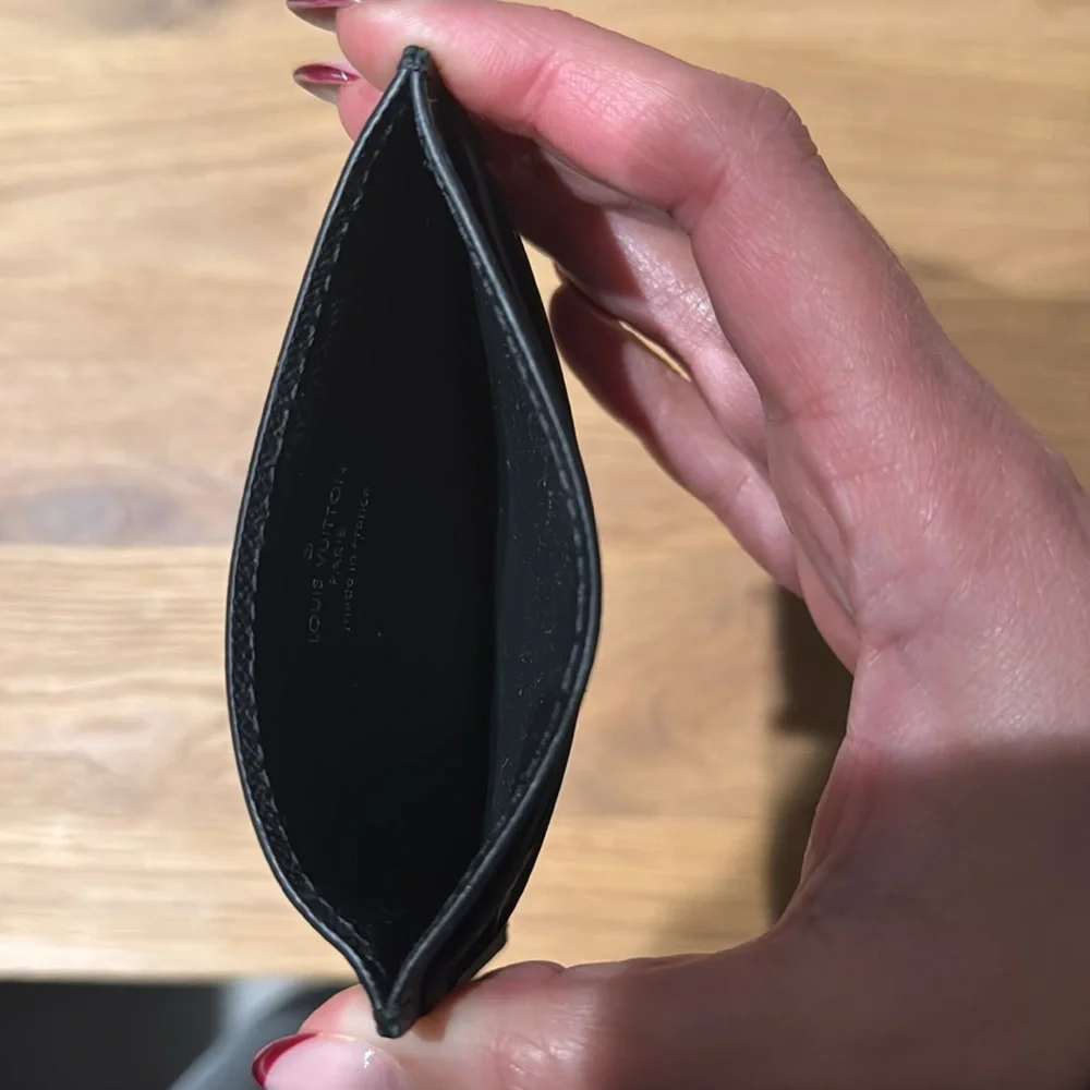 Louis Vuitton (LV) Monogram Eclipse Double Card Holder
